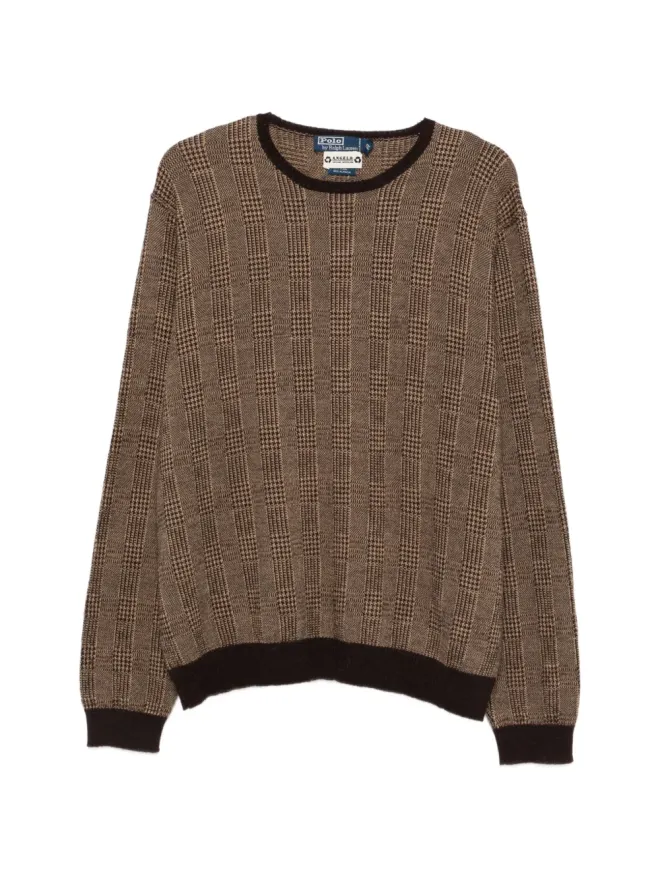 A.N.G.E.L.O. Vintage Upcycling A.N.G.E.L.O. Vintage Upcycling アップサイクル チェック刺繍セーターの商品画像