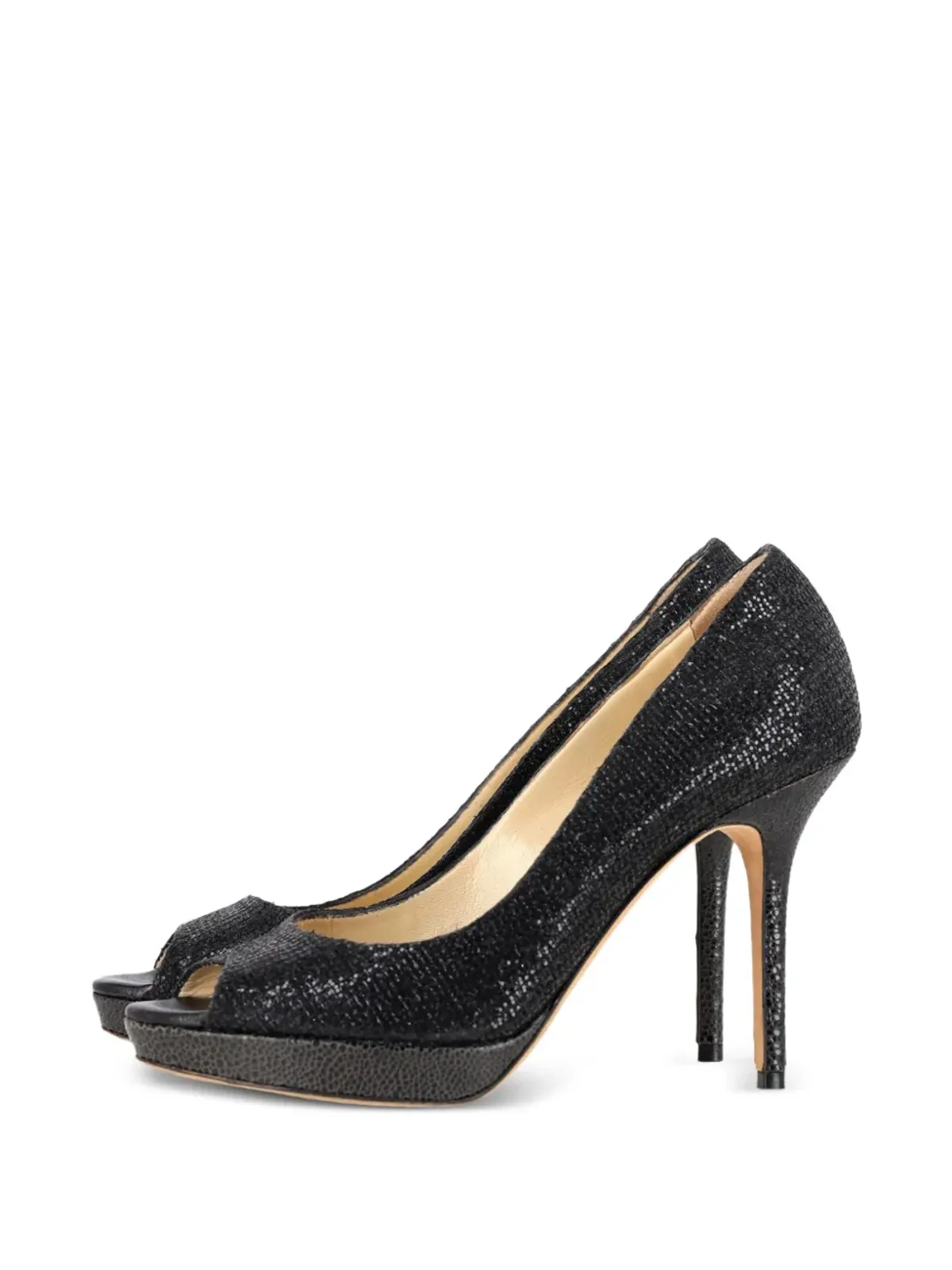 Jimmy Choo ピープトゥ・ハイヒール サンダル - ブラック - 画像1