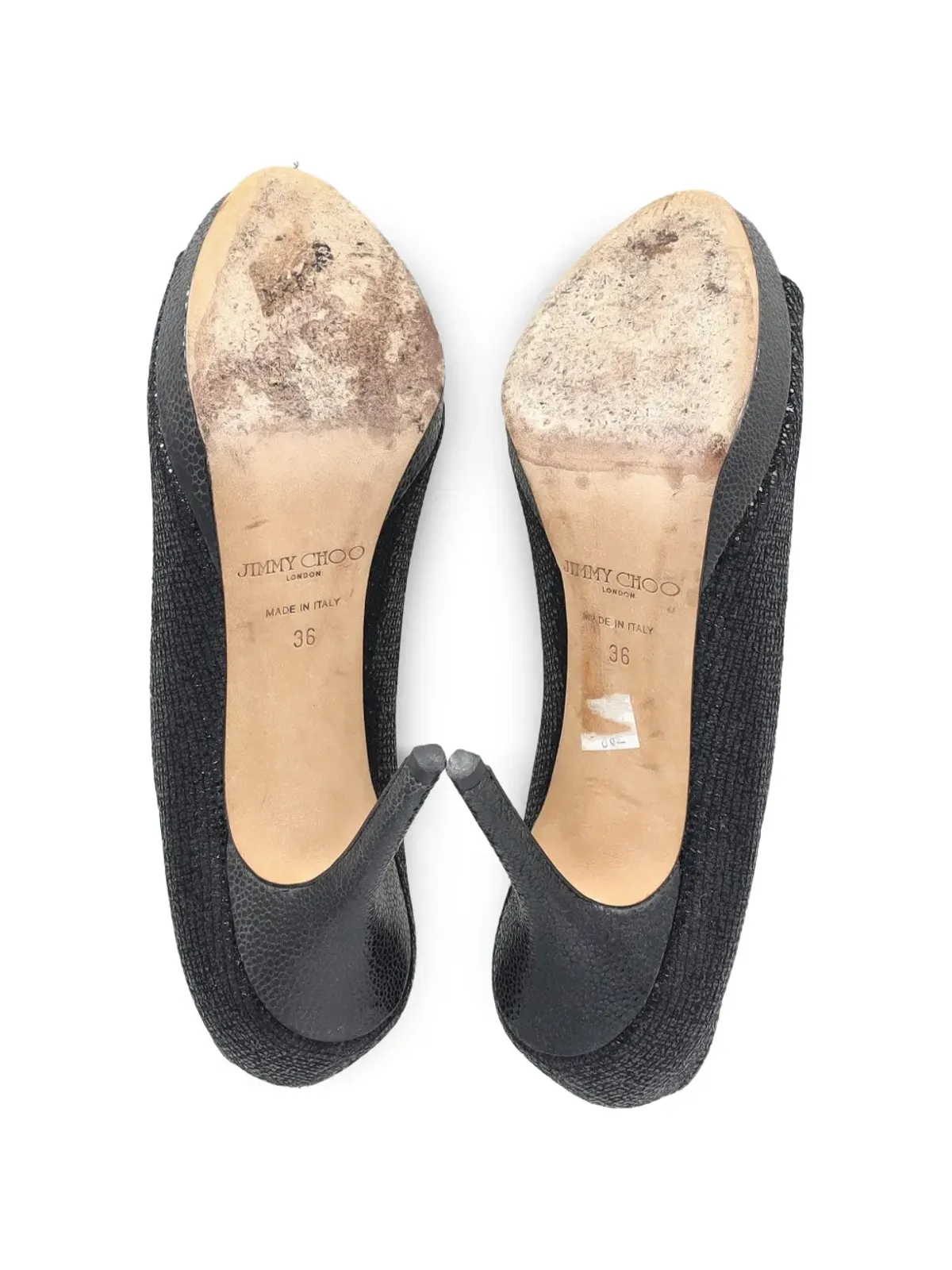 Jimmy Choo ピープトゥ・ハイヒール サンダル - ブラック - 画像5