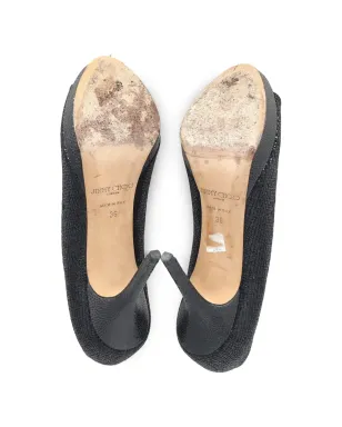 Jimmy Choo ピープトゥ・ハイヒール サンダル - ブラック - サムネイル5