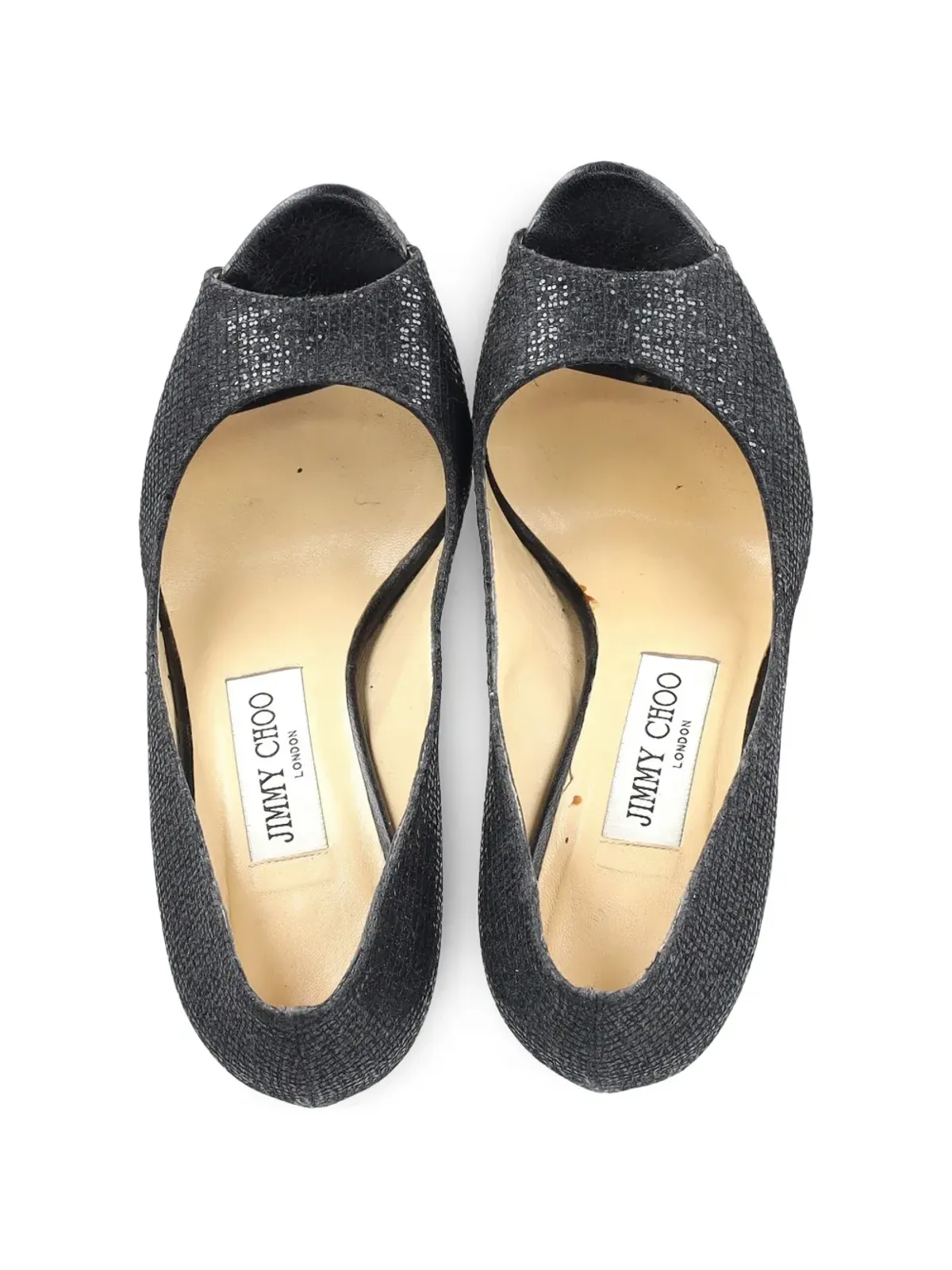 Jimmy Choo ピープトゥ・ハイヒール サンダル - ブラック - 画像4