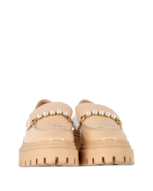 Stuart Weitzman ペルラ装飾プラットフォームローファー - サムネイル2