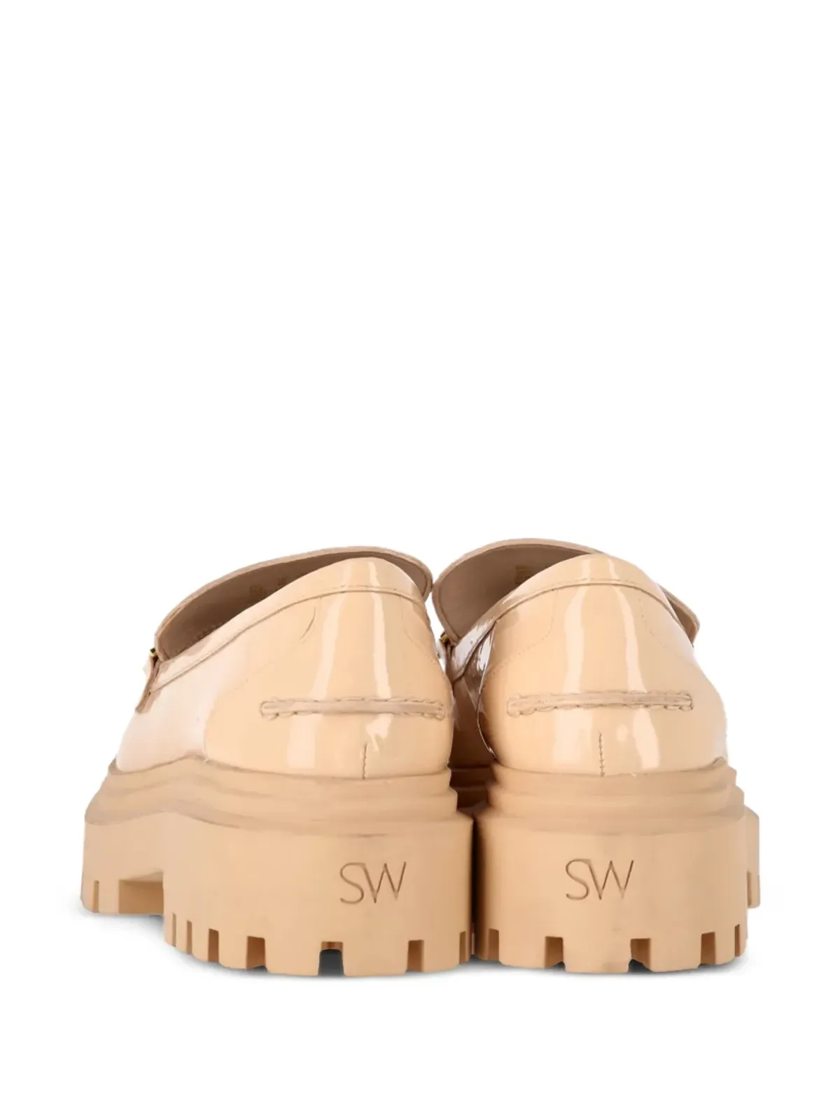 Stuart Weitzman ペルラ装飾プラットフォームローファー - 画像3