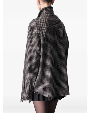 ARTICLE TEN チェック柄シャツ - Black - サムネイル3
