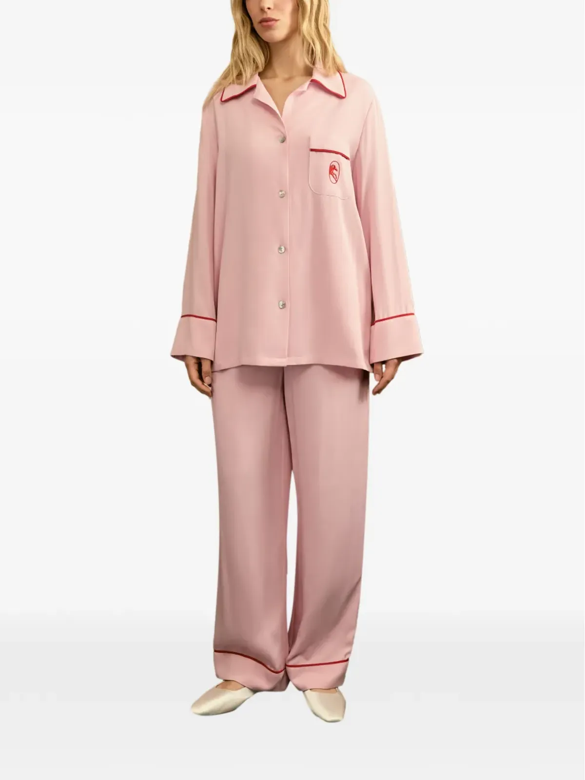 Sleeper Finnegan パイピング入りのパジャマ風パンツ - Pink - 画像3