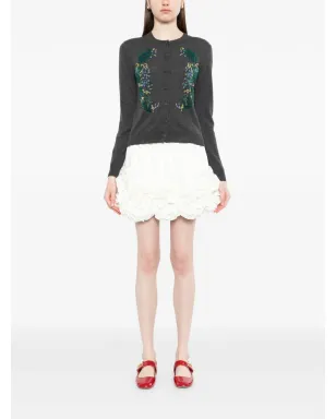 AO YES bead-embellished cardigan - Grey - サムネイル2