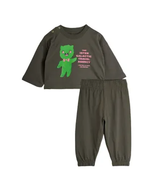 Mini Rodini エイリアンプリント トラックスーツセット - グレー - サムネイル1