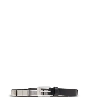 LEMAIRE レクタングルバックル レザーベルト ブラック - サムネイル1