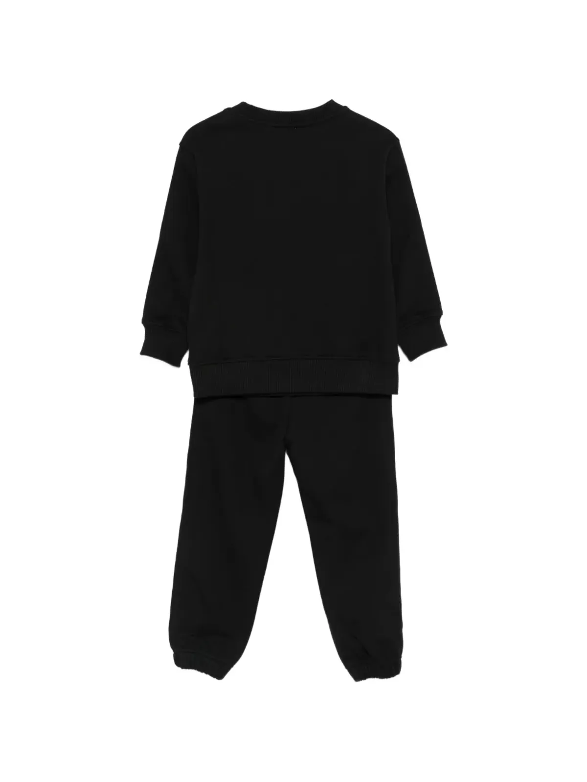 Moschino Kids ストライプアップリケ トラックスーツ ブラック - 画像2