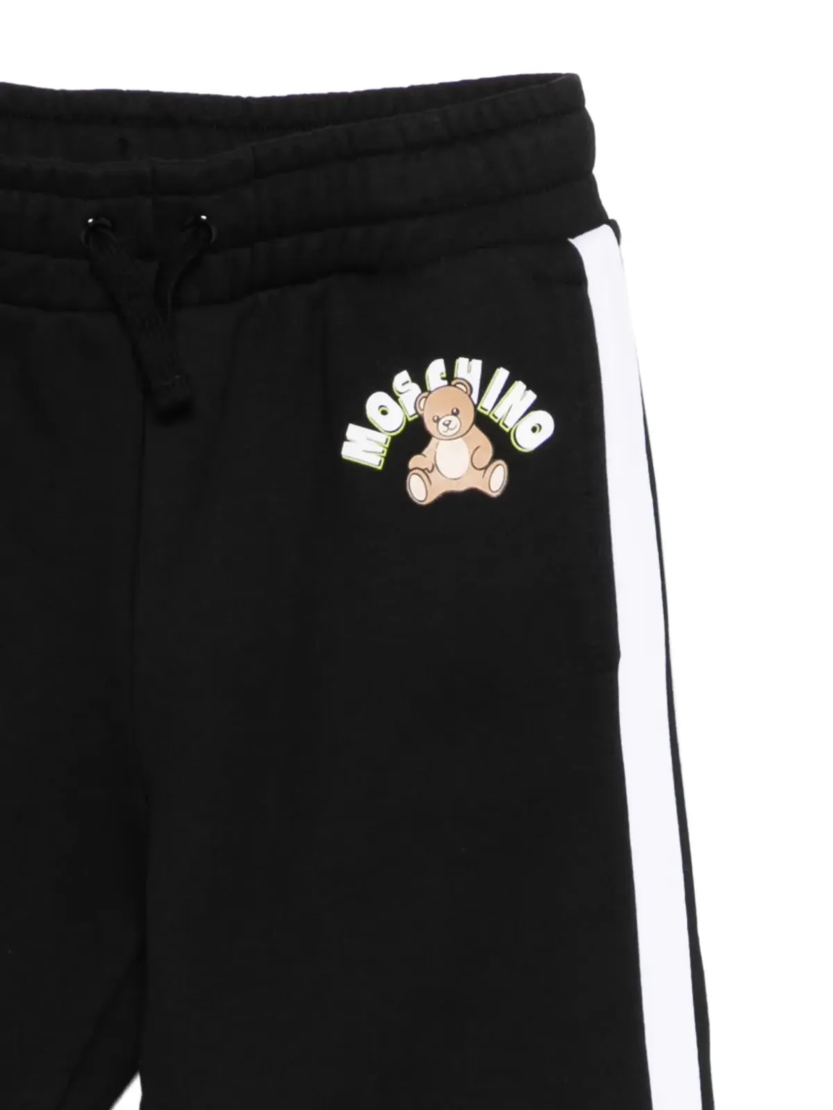Moschino Kids ストライプアップリケ トラックスーツ ブラック - 画像3