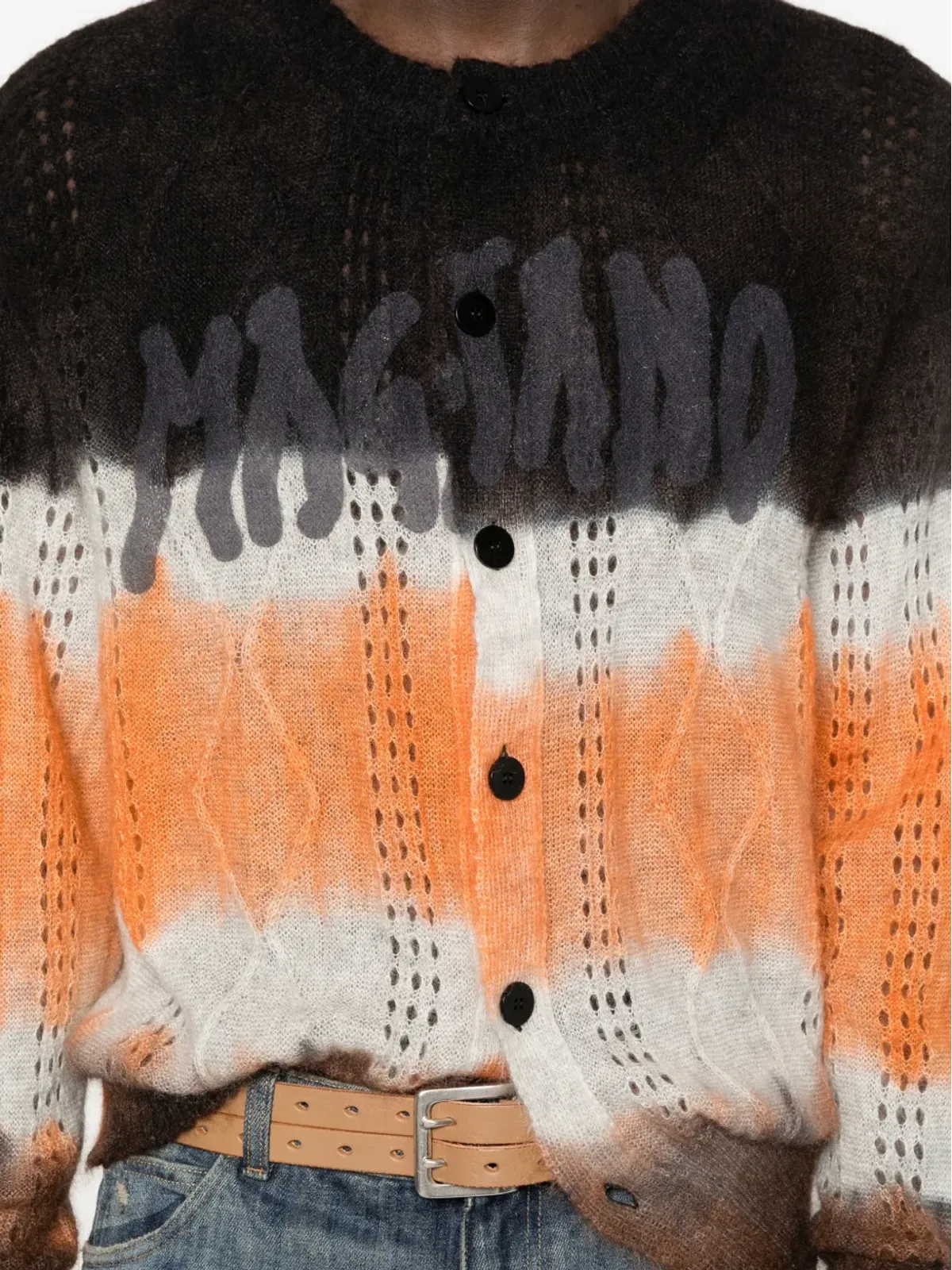 Magliano サイケデリック・ビンボーカーディガン - オレンジ - 画像5