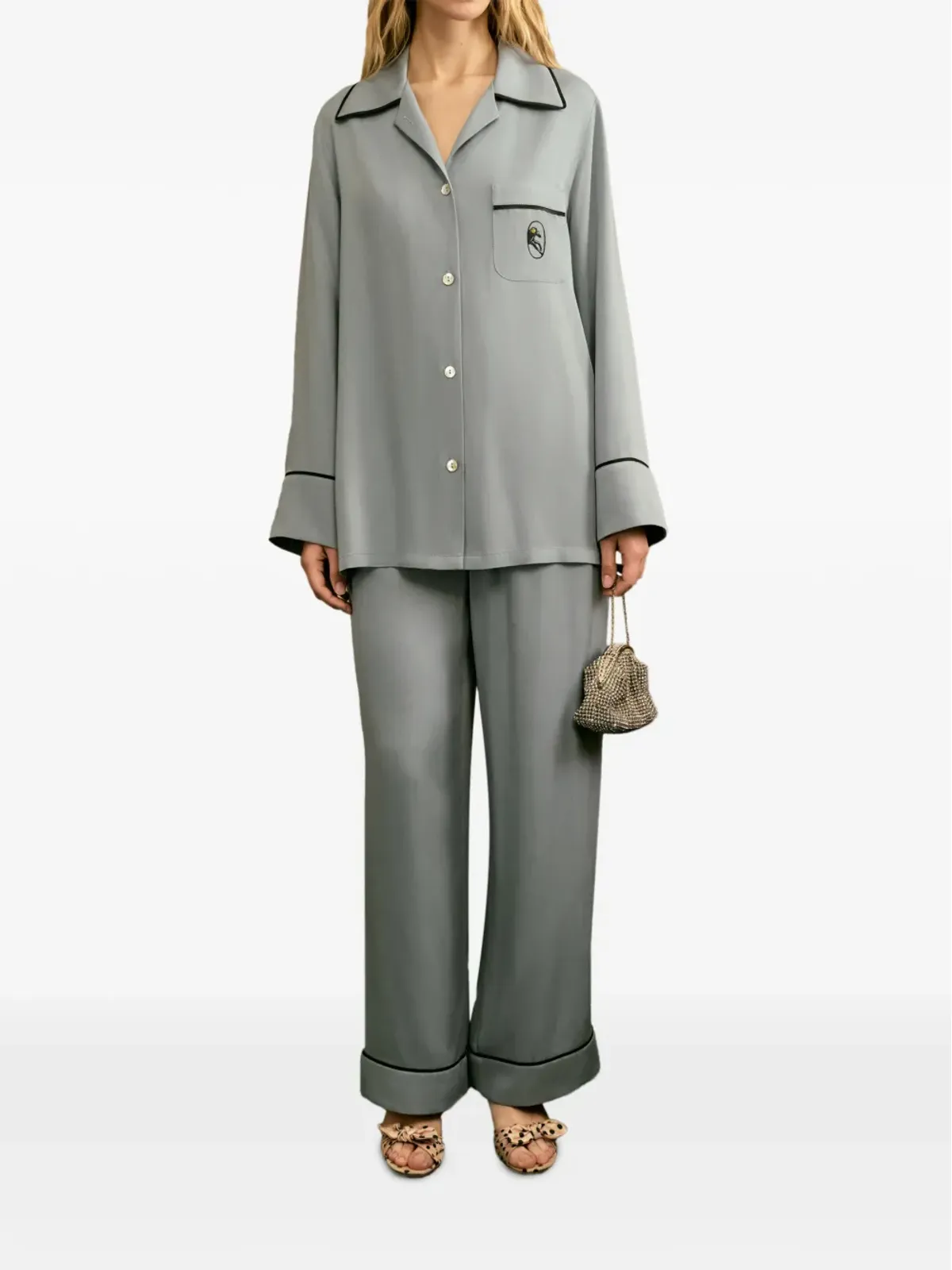 Sleeper Finnegan pajama-style trousers - 画像2
