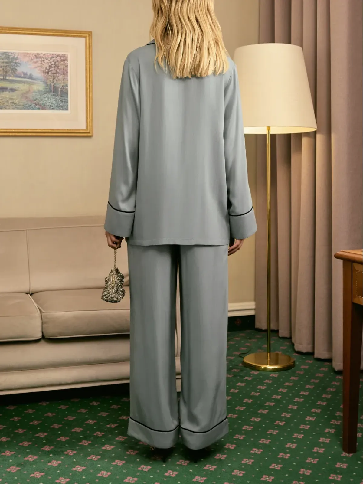 Sleeper Finnegan pajama-style trousers - 画像4