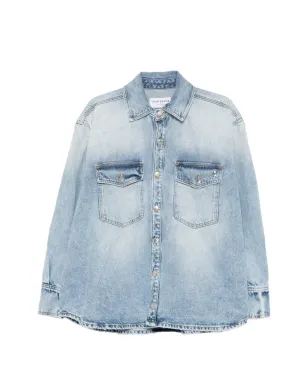 ICON DENIM チェストポケット付きボタン留めシャツ - サムネイル1