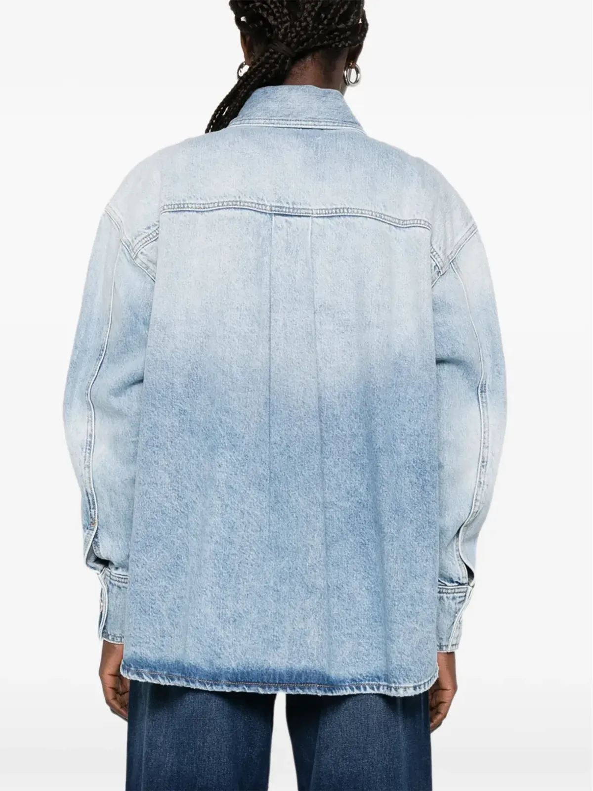 ICON DENIM チェストポケット付きボタン留めシャツ - 画像4