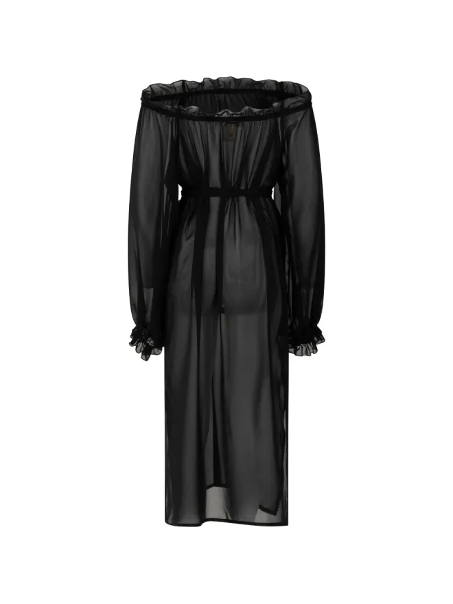 PARAMIDONNA PARAMIDONNA Luna フリルドレス ブラックの商品画像