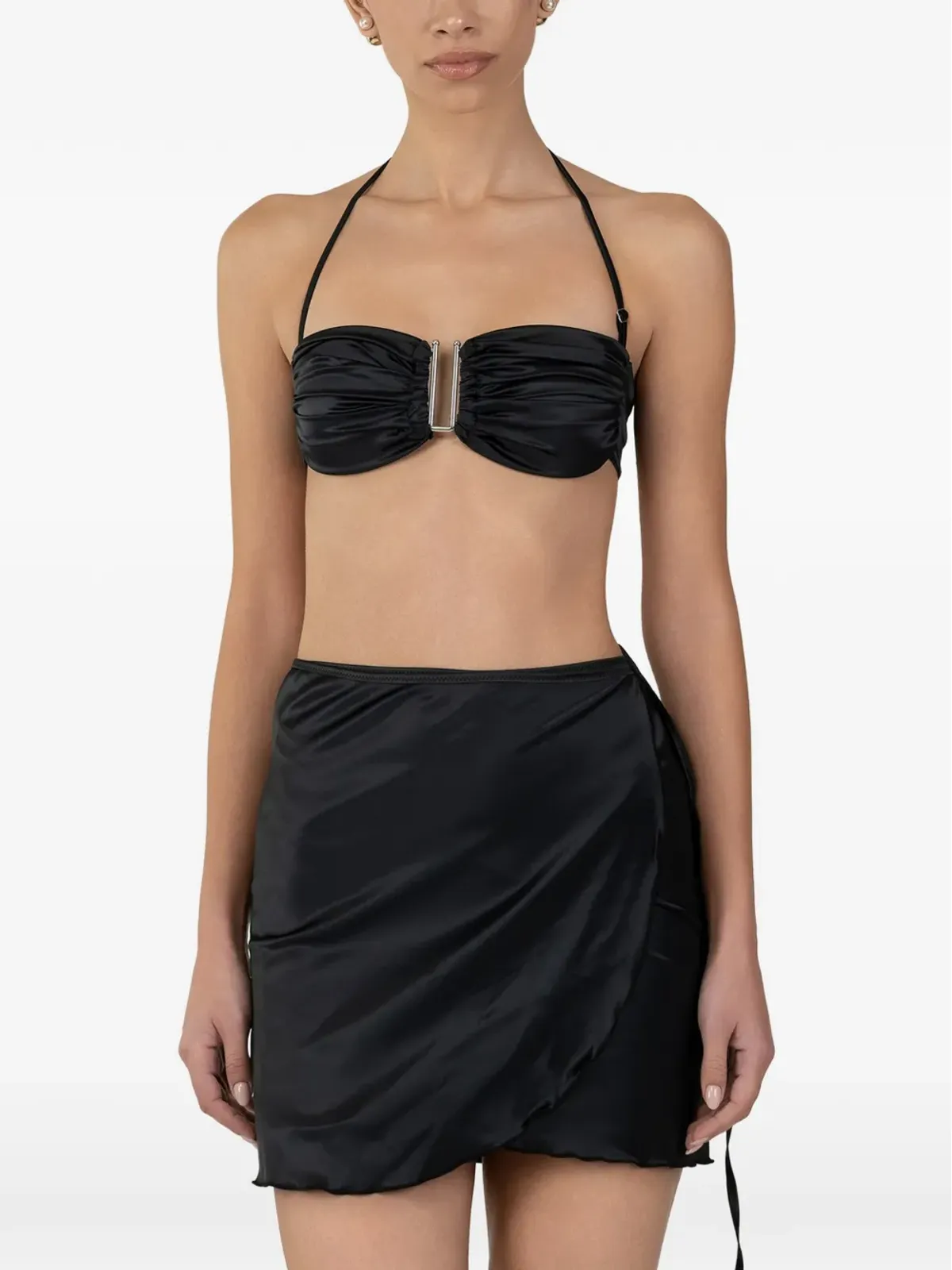 PARAMIDONNA Leone draped pareo - Black - 画像2