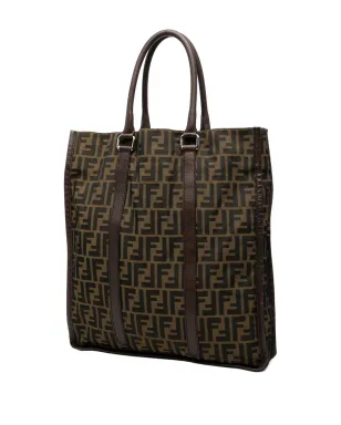 Fendi Pre-Owned ズーカ キャンバス縦型トートバッグ - ブラウン - サムネイル3