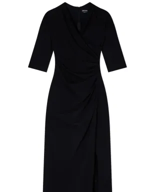 Giorgio Armani Vネックドレス（ブラック） - サムネイル2