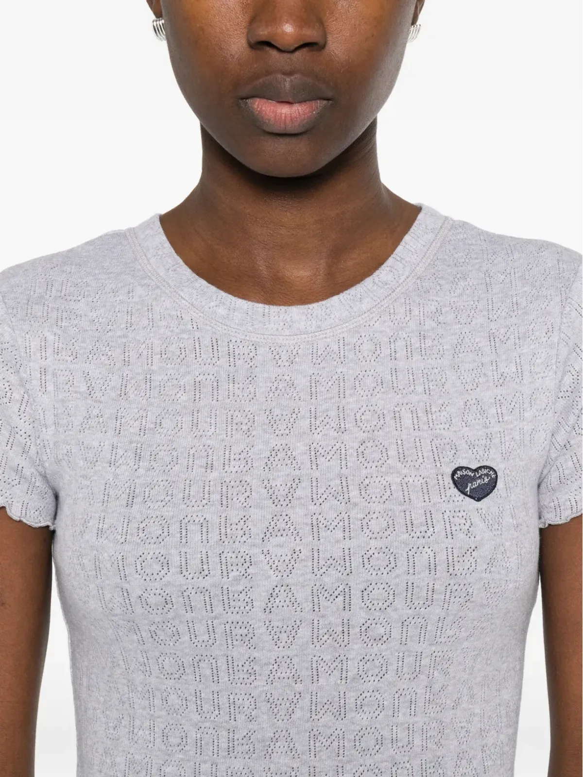 Maison Labiche ラッフルロゴパッチ Tシャツ - 画像5