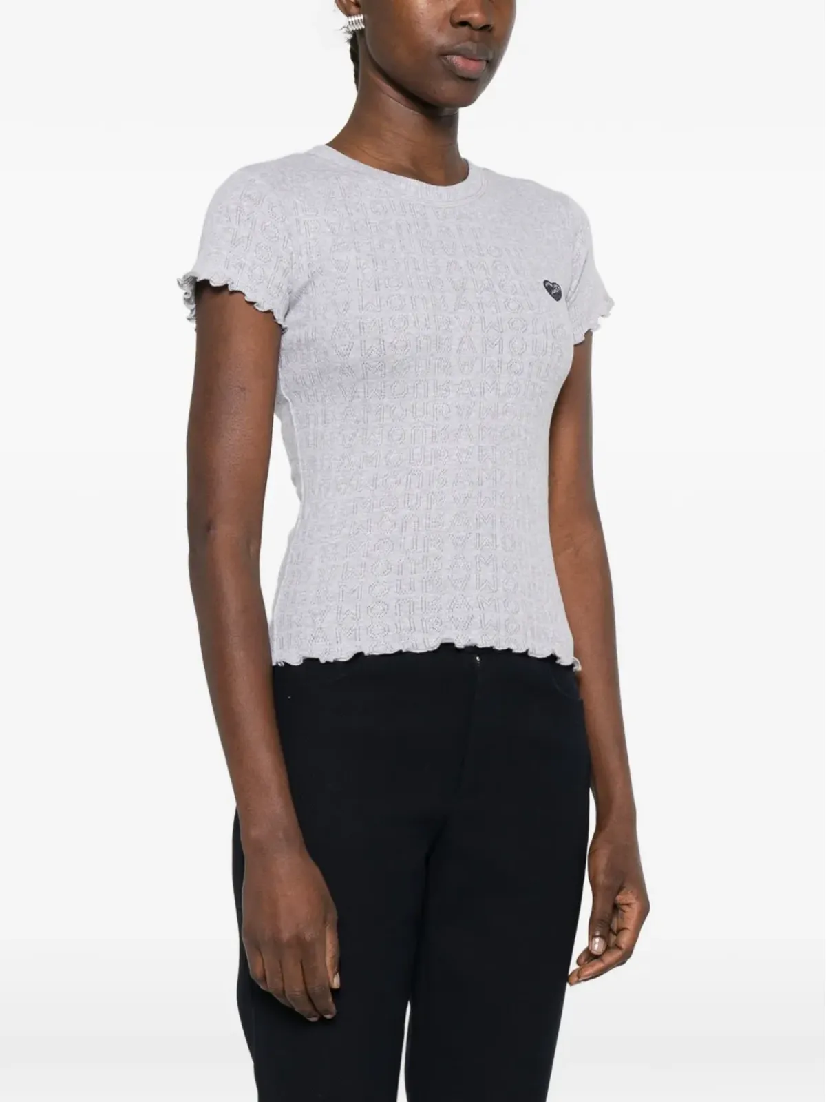 Maison Labiche ラッフルロゴパッチ Tシャツ - 画像3