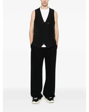 Y-3 button zip vest - Black - サムネイル2