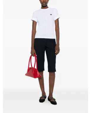 Maison Labiche リブ編み ハートアップリケ Tシャツ - サムネイル2