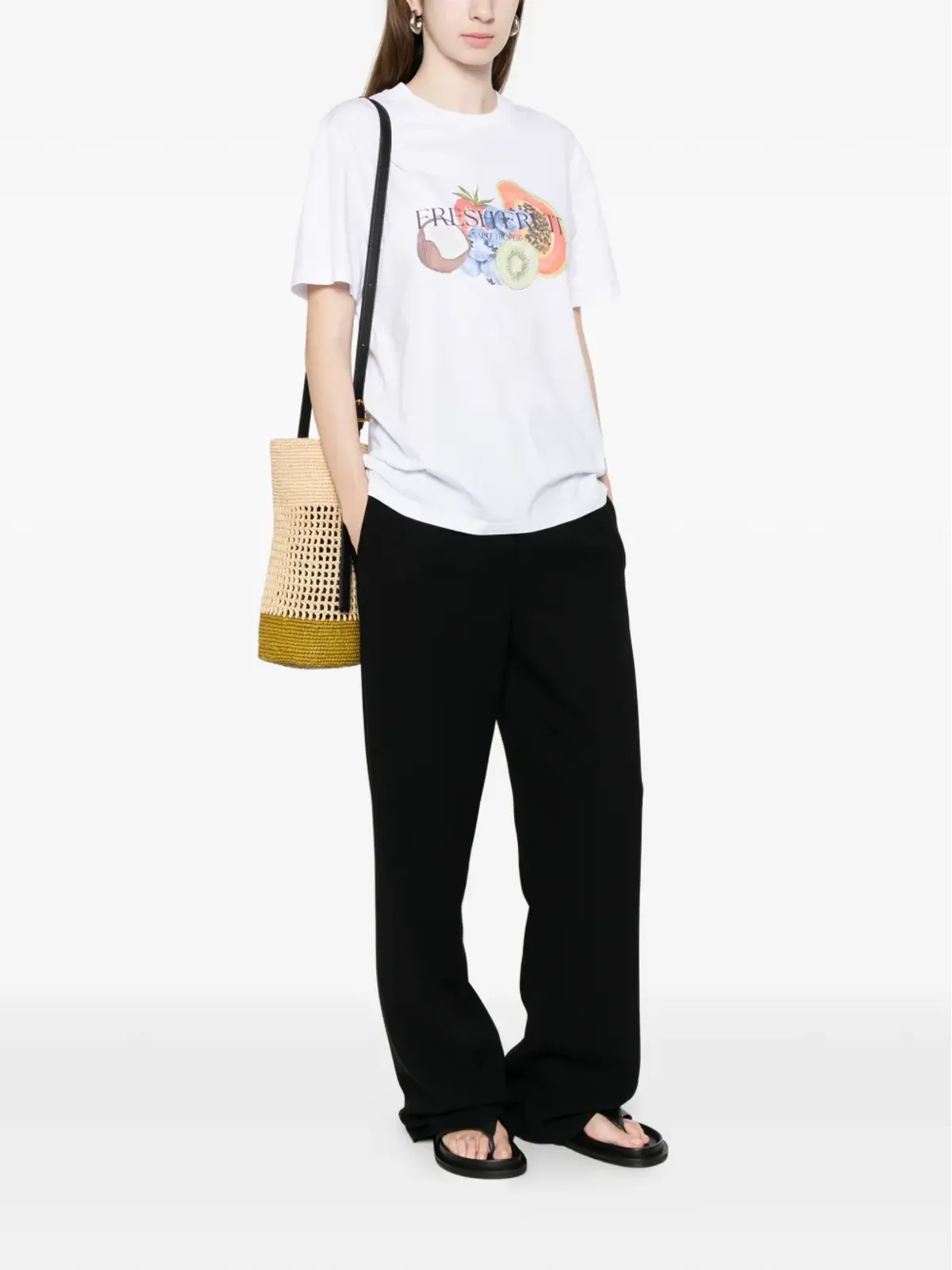 Elite フルーツプリント半袖Tシャツ - 画像2