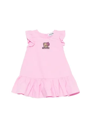 Moschino Kids ロゴプリント・フリルディテールドレス - サムネイル1