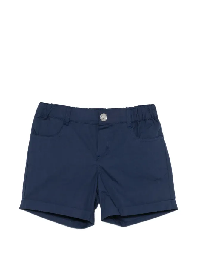 Moschino Kids Moschino Kids elasticated-waist shorts - Blueの商品画像