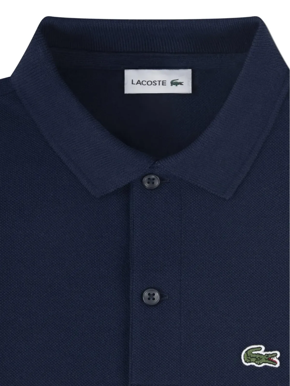 Lacoste Kids ロゴディテール コットンポロシャツ - 画像3