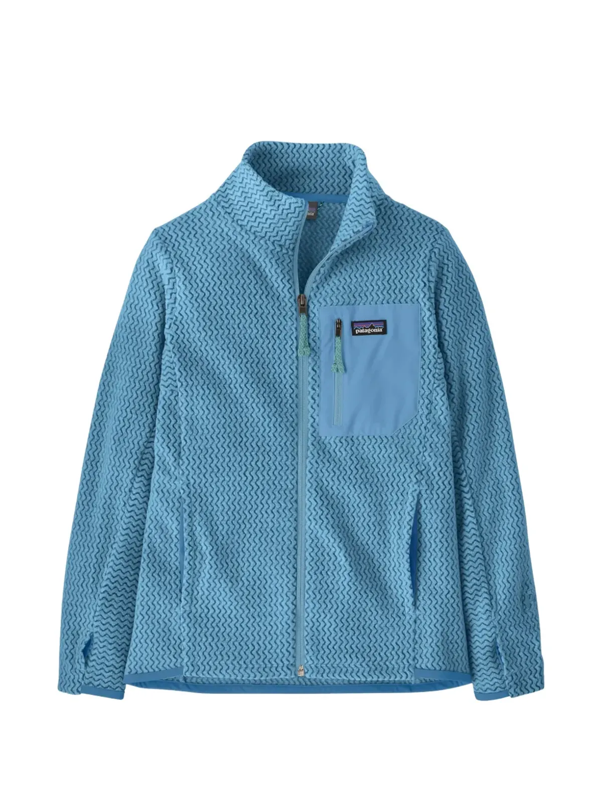 Patagonia Kids R1® Air ジップ付き テクスチャードセーター - 画像1