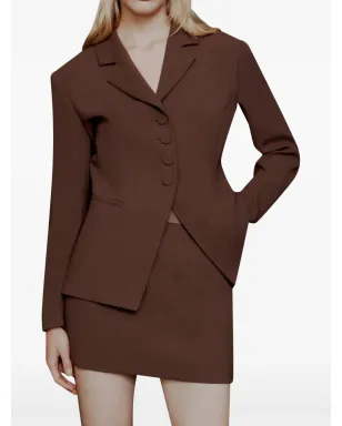 Marella Aラインジップファスナー付きミニスカート - サムネイル2