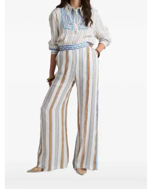 PHO FIRENZE striped-pattern shirt - サムネイル1