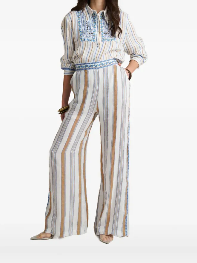 PHO FIRENZE PHO FIRENZE striped-pattern shirtの商品画像