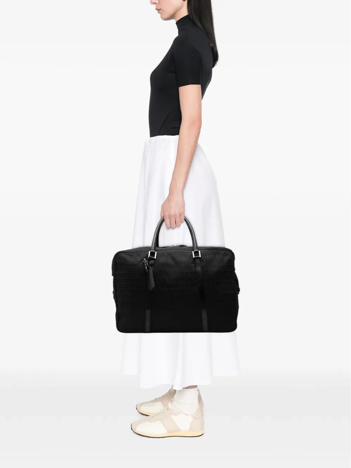 Fendi Pre-Owned ズッキーノ キャンバス トラベルバッグ - 画像2