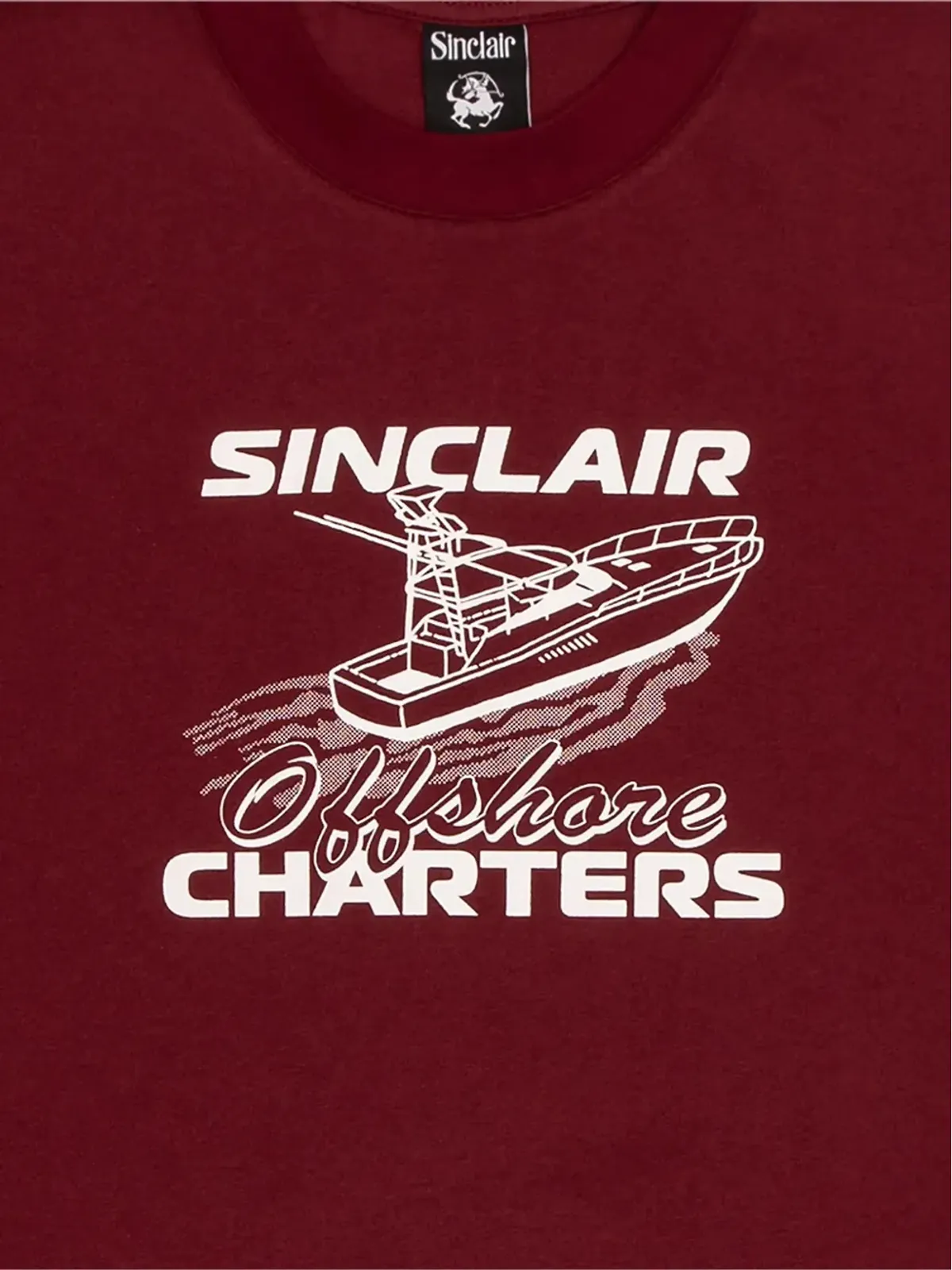 Sinclair ボートプリント半袖Tシャツ - 画像2