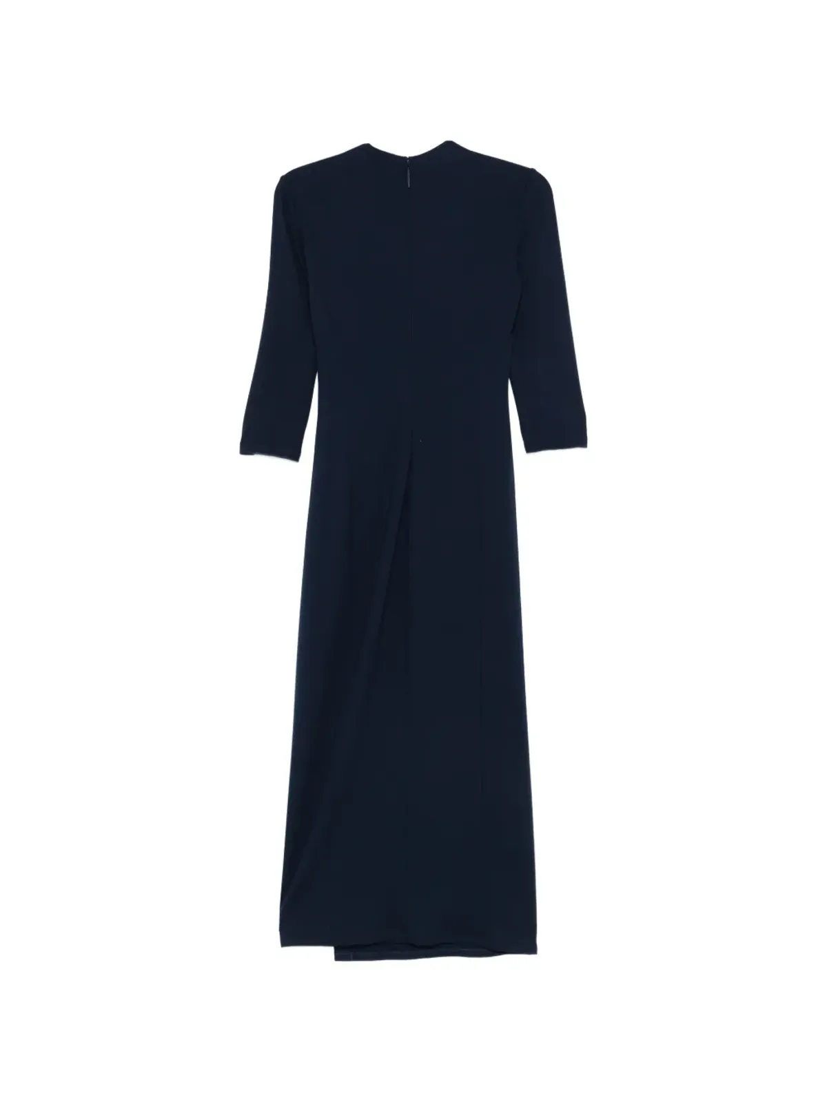 Giorgio Armani v-neck draped maxi dress - Blue - 画像2
