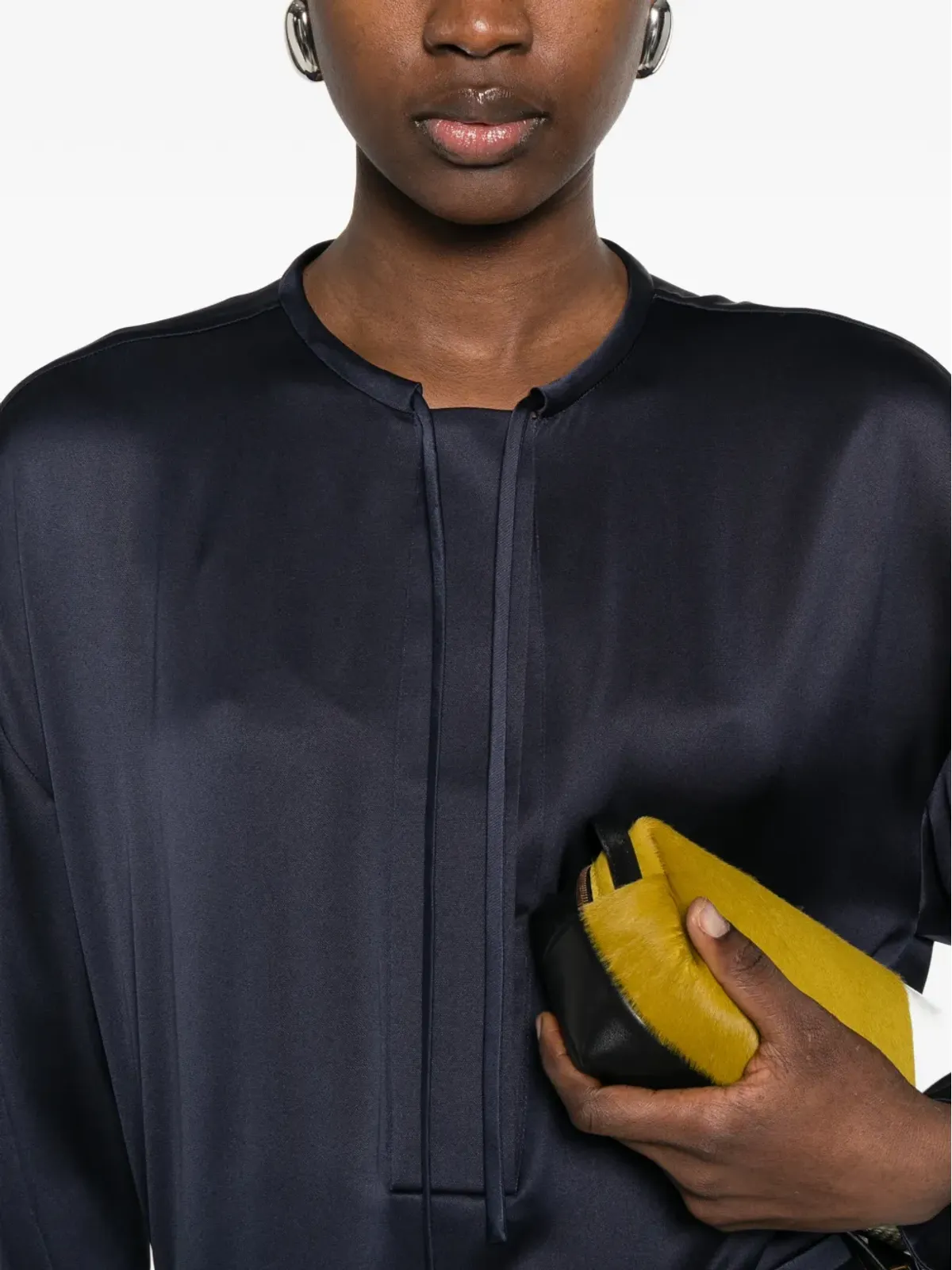 Giorgio Armani タイネック ブラウス - 画像5