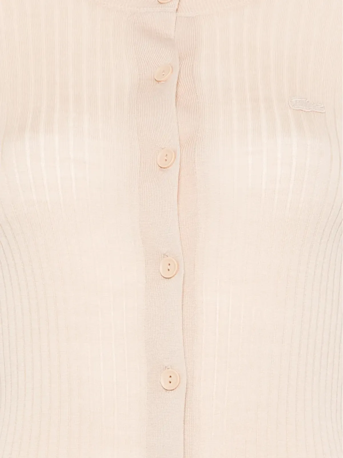 Lacoste リブ編みボタン付きカーディガン - 画像3