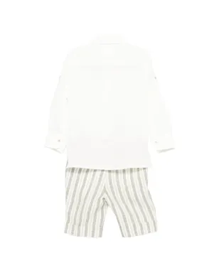 Colorichiari ストライプ柄ショートセット（シャツ＆ショーツ） - サムネイル2
