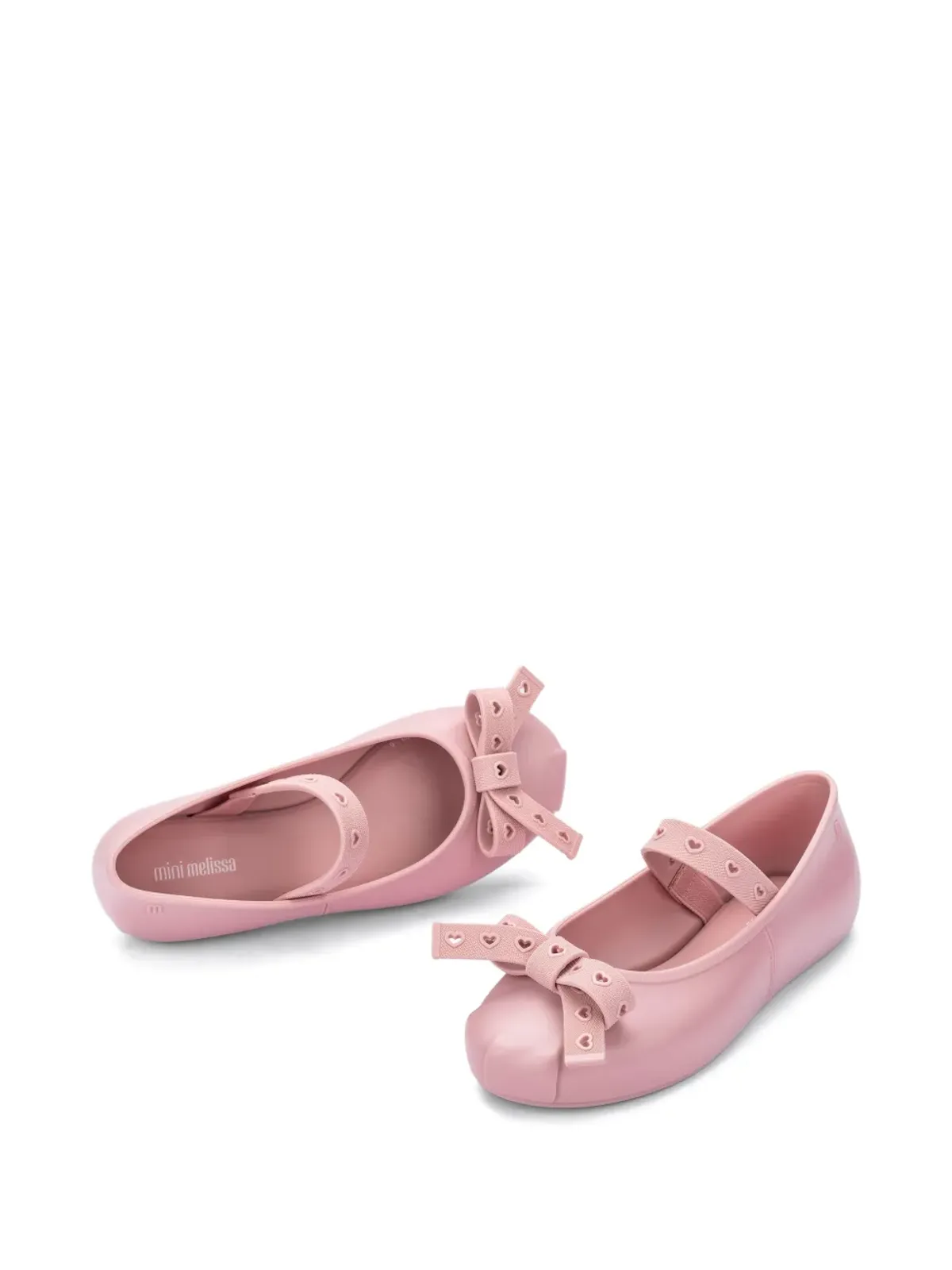 Mini Melissa heart-appliqué bow ballerina - 画像2