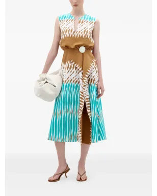 Silvia Tcherassi Kendall printed dress - Brown - サムネイル2