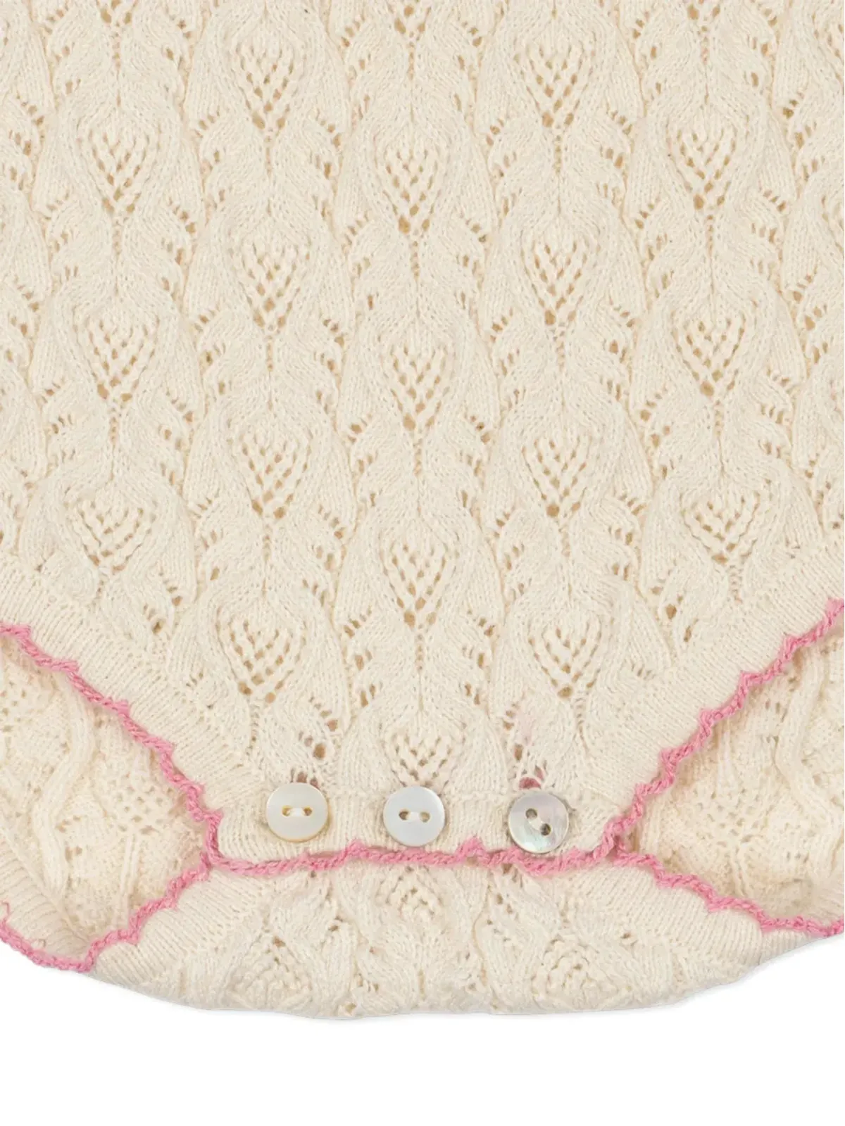 Konges Sløjd 花柄刺繍ベビー用ロンパース - 画像4