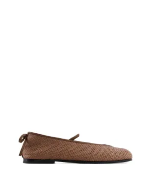 Nodaleto Bulla Node woven tie ballet flats - Brown - サムネイル1