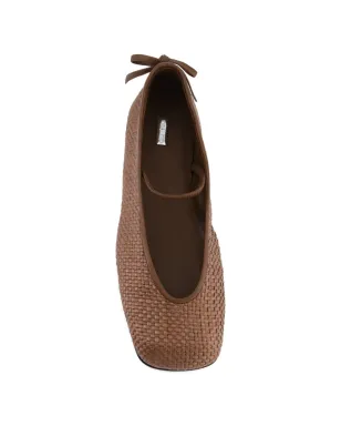 Nodaleto Bulla Node woven tie ballet flats - Brown - サムネイル2
