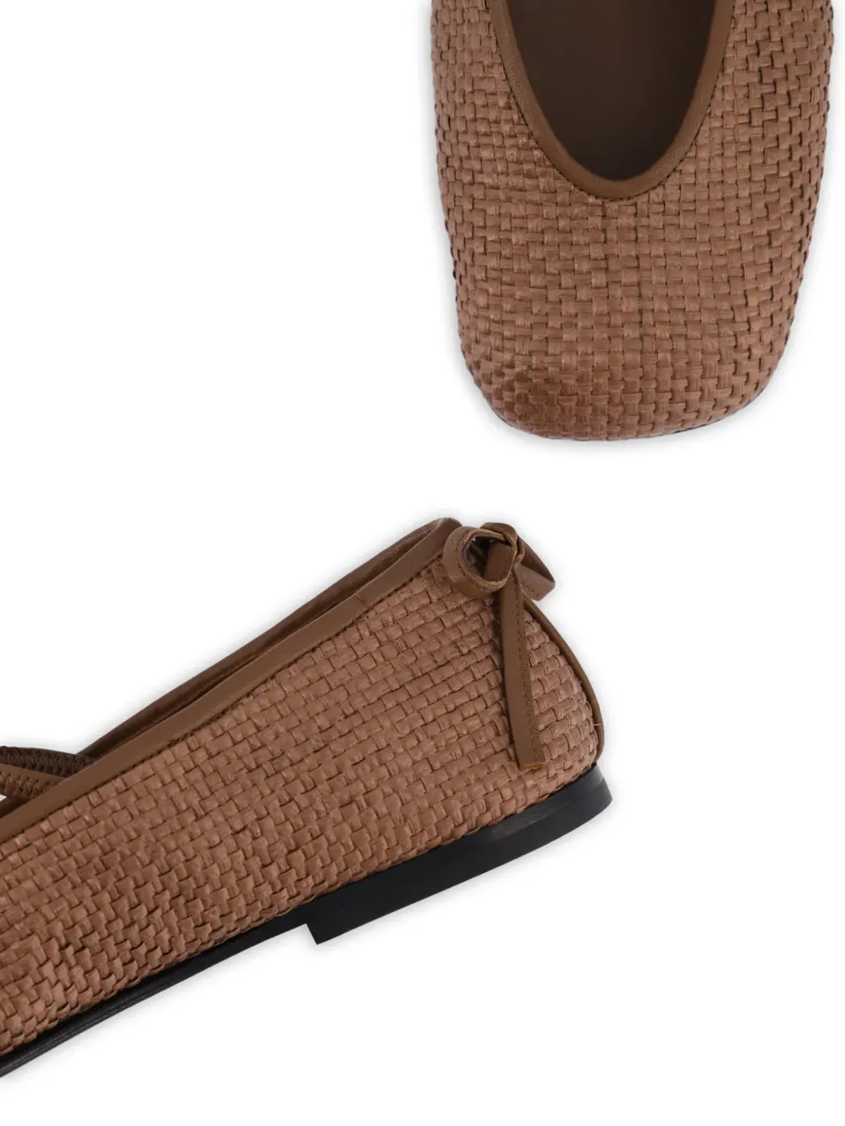 Nodaleto Bulla Node woven tie ballet flats - Brown - 画像4