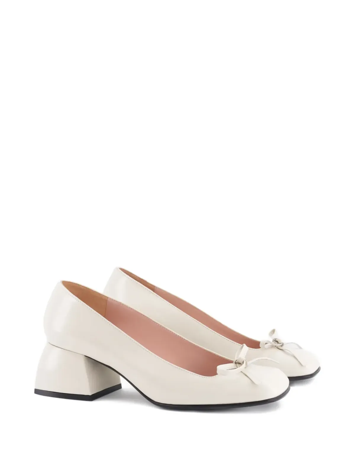 Nodaleto Node bow bulla pumps - White - 画像2