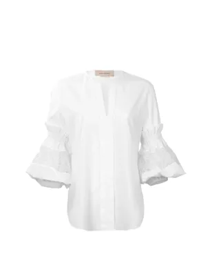 Silvia Tcherassi ヌル レース ブラウス - White - サムネイル1