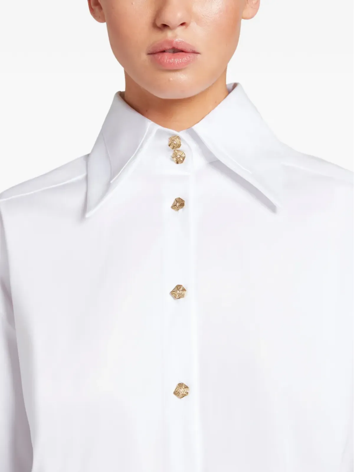 Violante Nessi Dadamaino geometric-button オーバーサイズ シャツ - 画像4